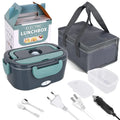 Boîte Repas Électrique 2-en-1 – Chauffe-Repas Portable Étanche 1.5/2/2.5L avec Contenant Inox