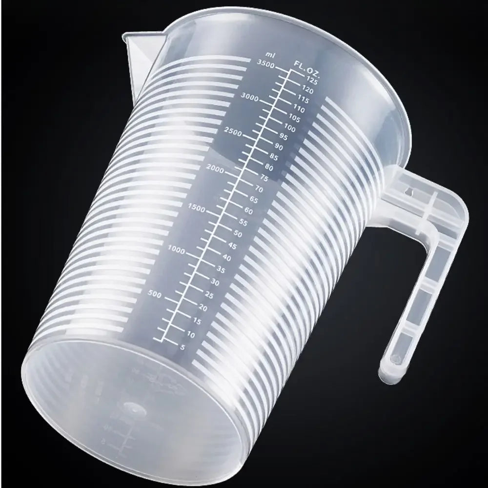 Verre Doseur Plastique Alimentaire avec Graduation – 100ml à 5000ml, Transparent, Cuisine & Laboratoire