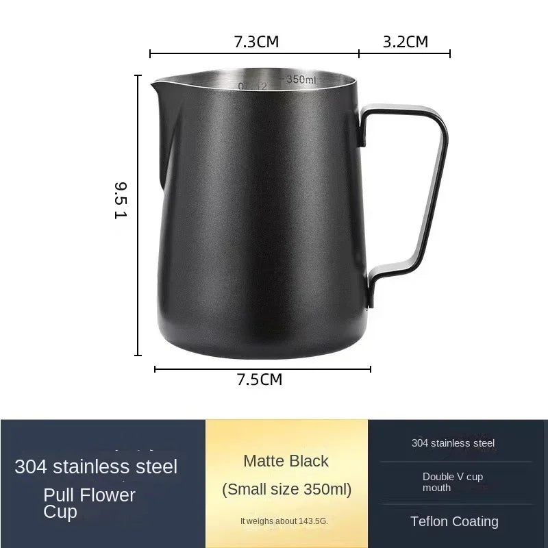 Pichet à Lait Mousseur en Acier Inoxydable 304 — 350ml & 600ml