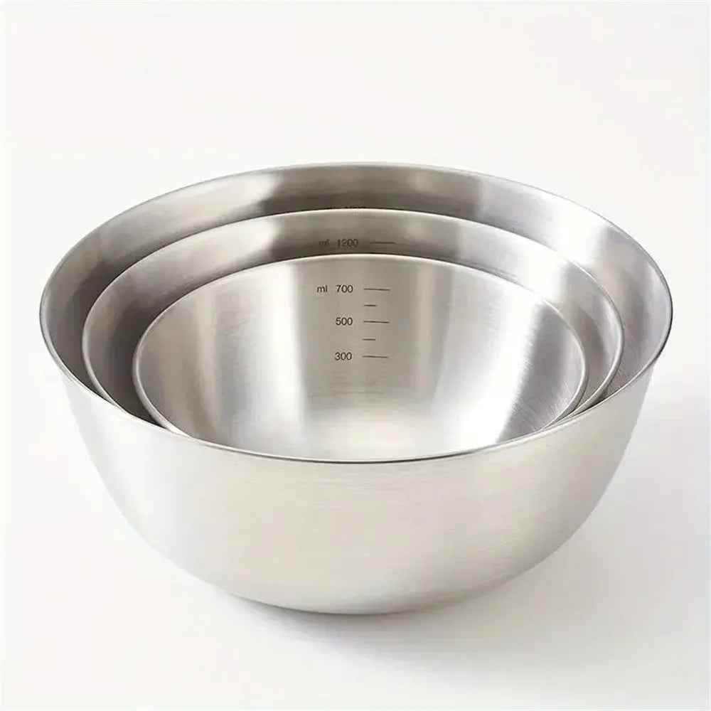 Set de Bols en Inox avec Balance – 1 à 3 Pièces, Grande Capacité | BestConfort