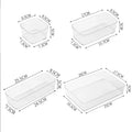 Boîte de Rangement Transparente en Plastique – Organisateur de Bureau, Bijoux et Maquillage