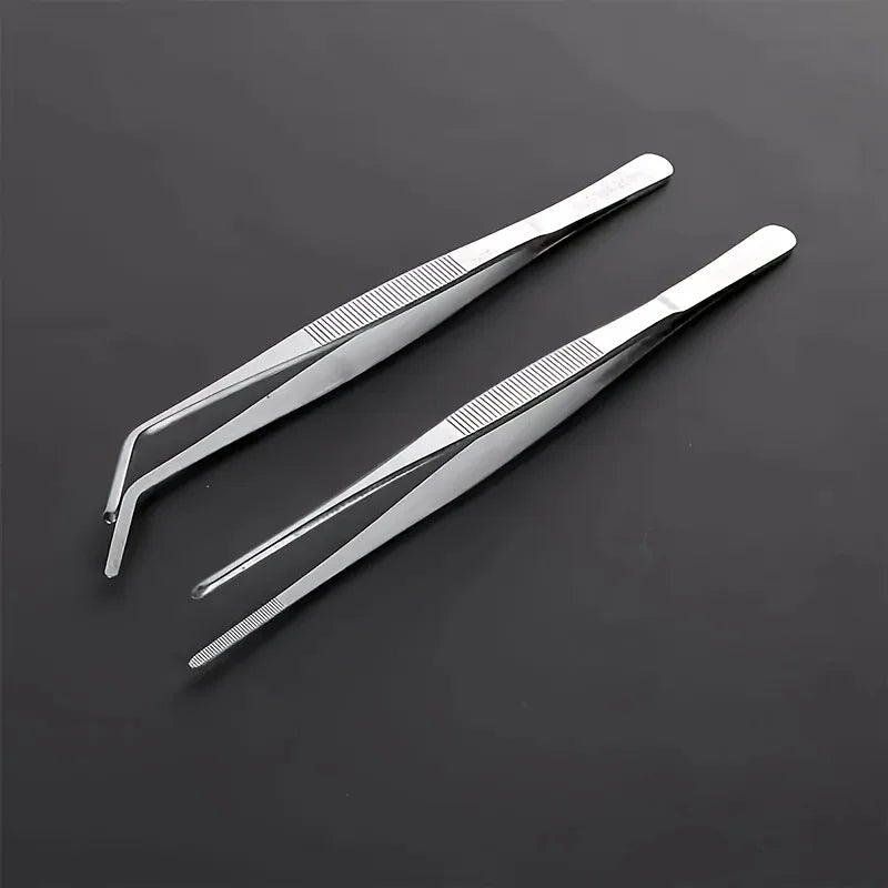Lot de 2 Pinces de Cuisine Professionnelles en Acier Inox – Grillades, Fruits de Mer, Cuisine de Précision | BestConfort