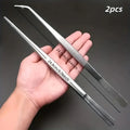 Lot de 2 Pinces de Cuisine Professionnelles en Acier Inox – Grillades, Fruits de Mer, Cuisine de Précision | BestConfort