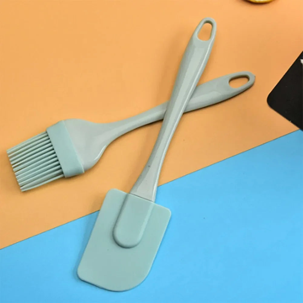 Lot de 3 Spatules à Crème, Beurre et Huile en Silicone – Outils de Pâtisserie Antiadhésifs pour Gâteaux et Pain
