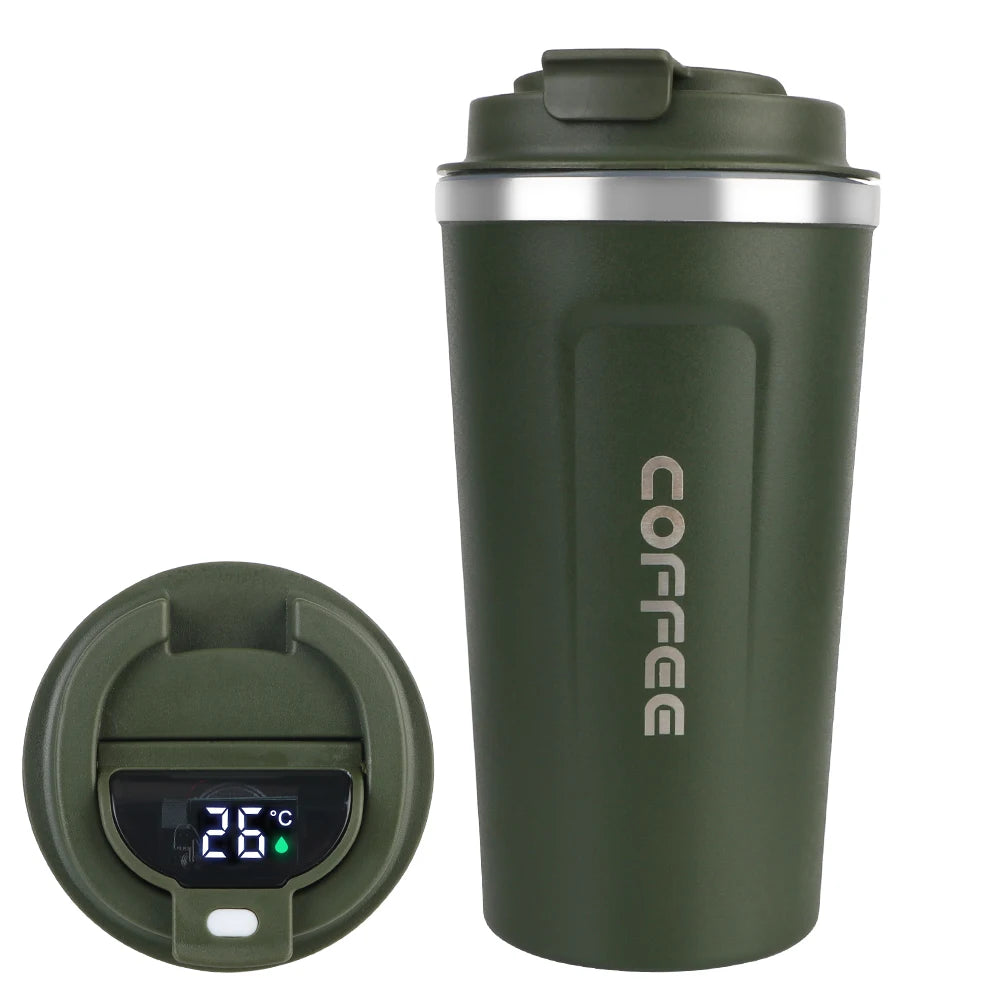 Mug Thermos Isotherme 380/510ml – Tasse de Voyage en Acier Inoxydable