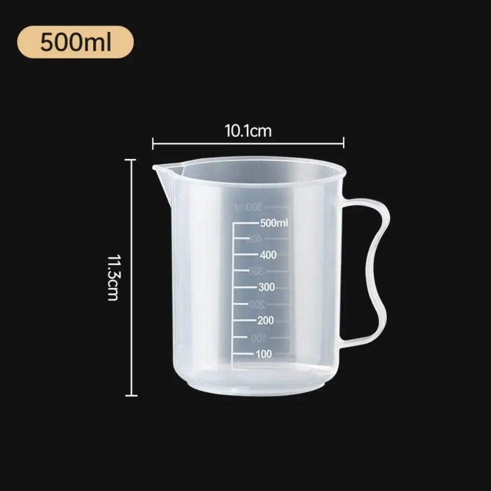 Verre Doseur Plastique Alimentaire avec Graduation – 100ml à 5000ml, Transparent, Cuisine & Laboratoire