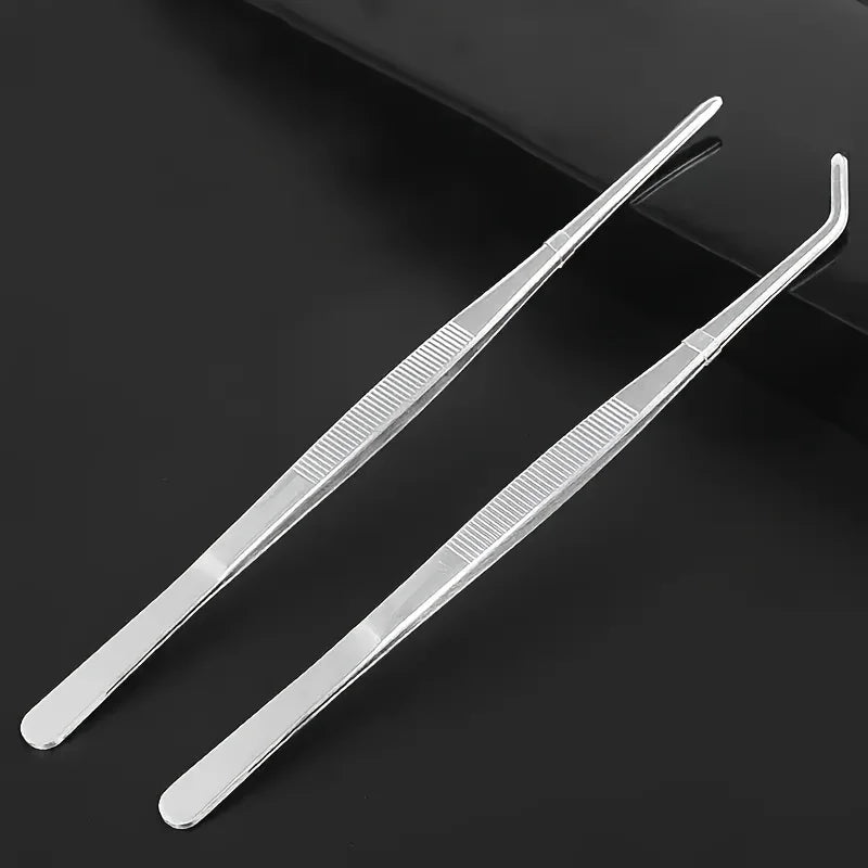 Lot de 2 Pinces de Cuisine Professionnelles en Acier Inox – Grillades, Fruits de Mer, Cuisine de Précision | BestConfort