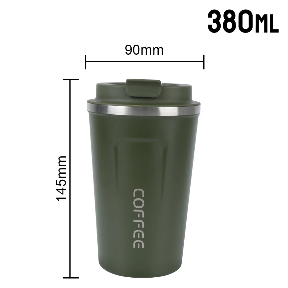 Mug Thermos Isotherme 380/510ml – Tasse de Voyage en Acier Inoxydable