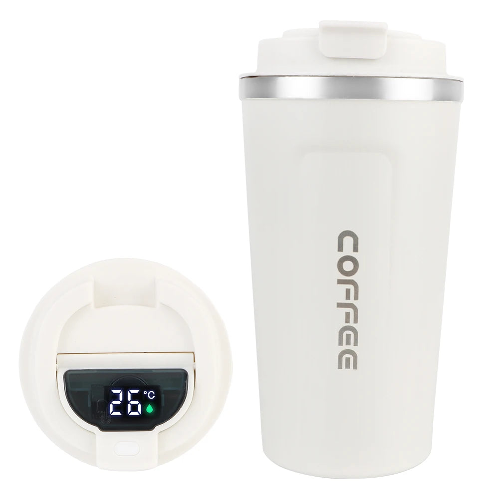 Mug Thermos Isotherme 380/510ml – Tasse de Voyage en Acier Inoxydable