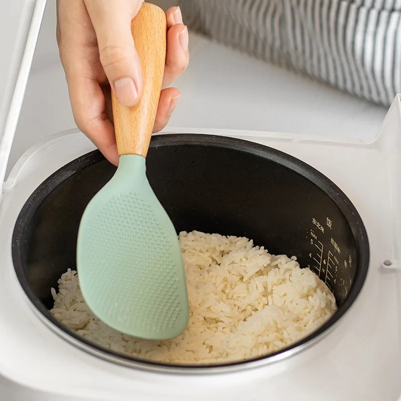 Cuillère de Cuisine en Silicone — Antiadhésive, Résistante à la Chaleur