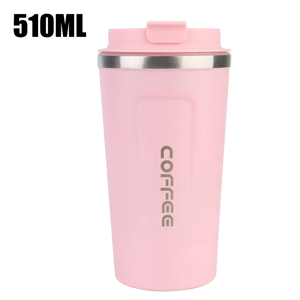 Mug Thermos Isotherme 380/510ml – Tasse de Voyage en Acier Inoxydable
