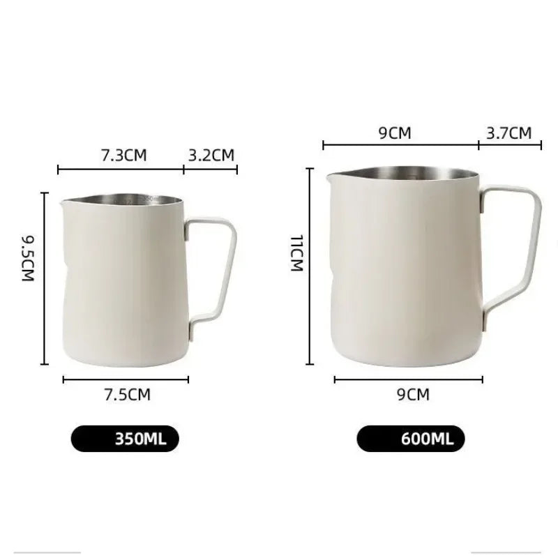 Pichet à Lait Mousseur en Acier Inoxydable 304 — 350ml & 600ml