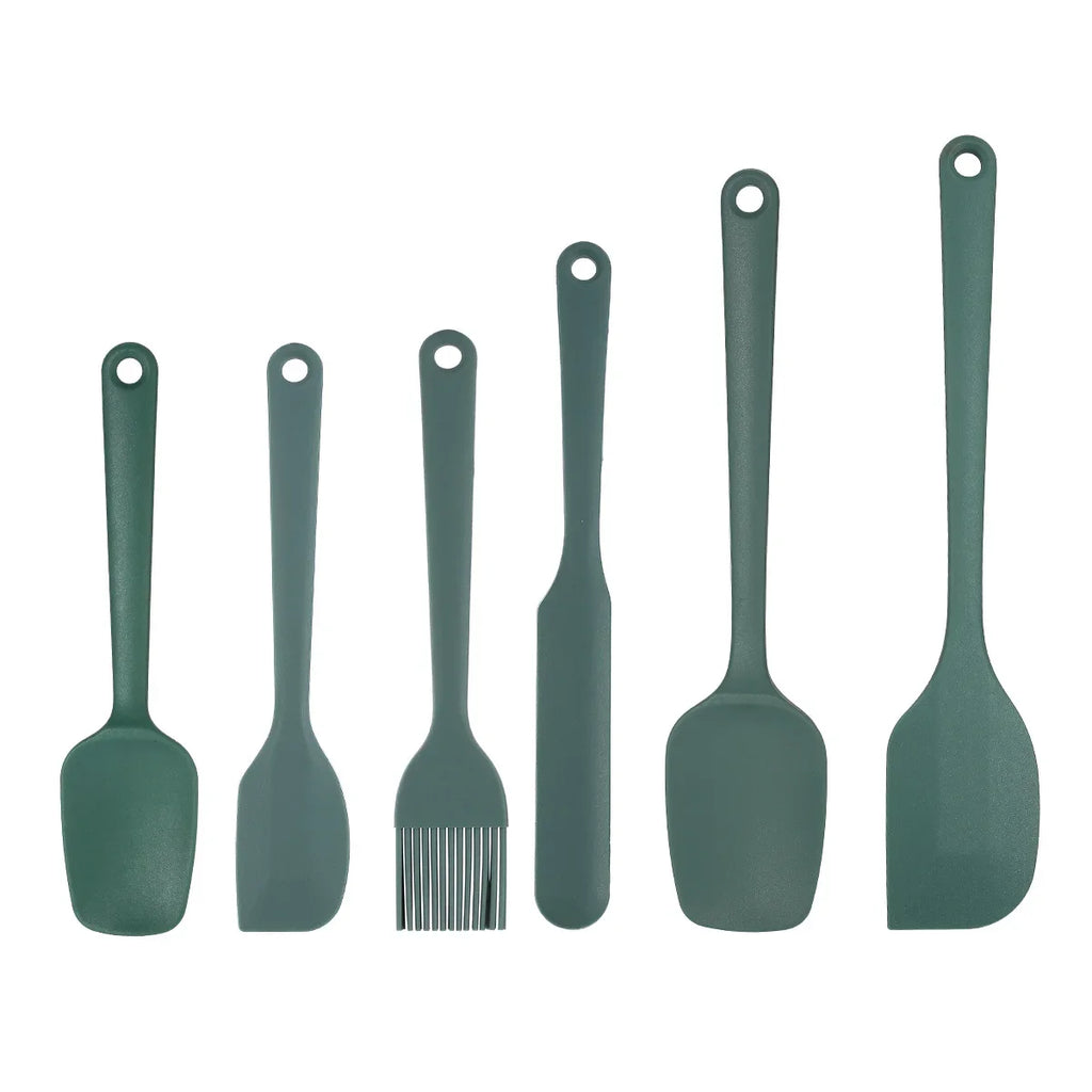 Ensemble d'Ustensiles de Cuisine en Silicone 6 ou 9 Pièces – Grattoir, Pinceau, Résistant à la Chaleur, Alimentaire
