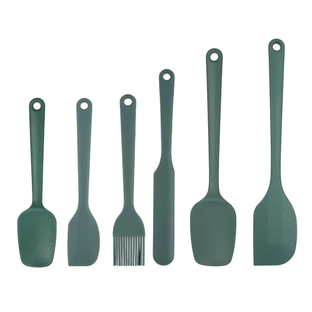 Ensemble d'Ustensiles de Cuisine en Silicone 6 ou 9 Pièces – Grattoir, Pinceau, Résistant à la Chaleur, Alimentaire