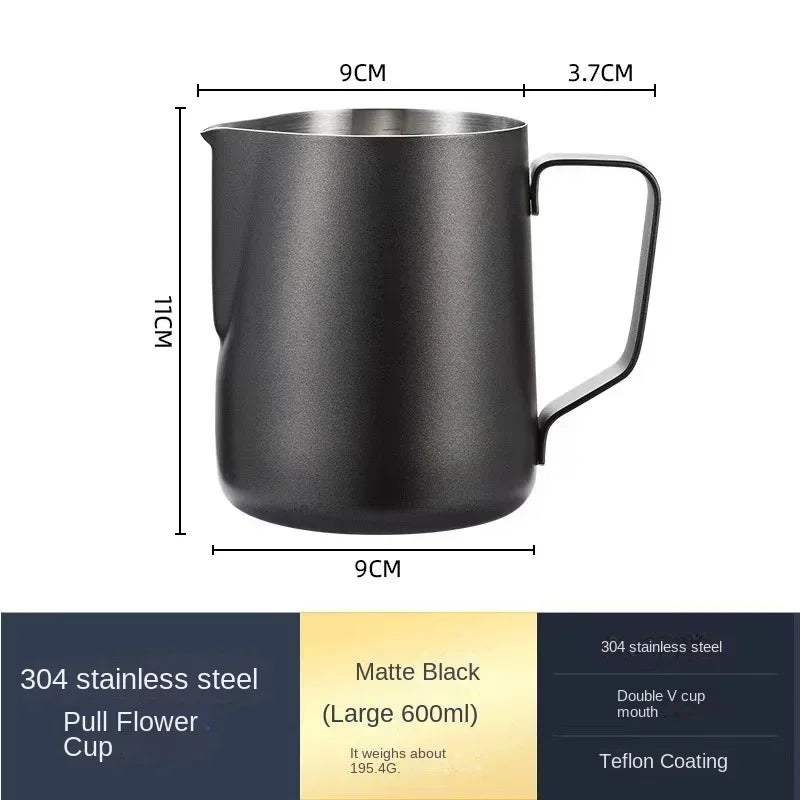 Pichet à Lait Mousseur en Acier Inoxydable 304 — 350ml & 600ml