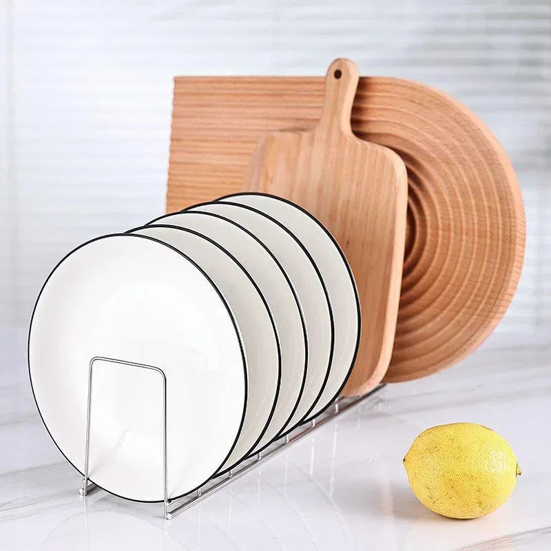 Égouttoir à Vaisselle en Inox – Porte-Assiettes et Égouttoir de Cuisine Multifonction