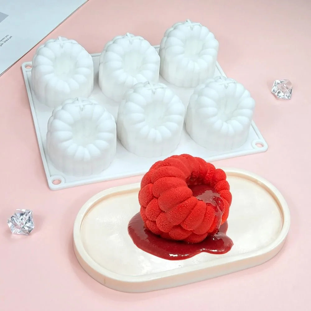 Moule Silicone Framboise — 6 Cavités, Sans BPA, Résistant à la Chaleur