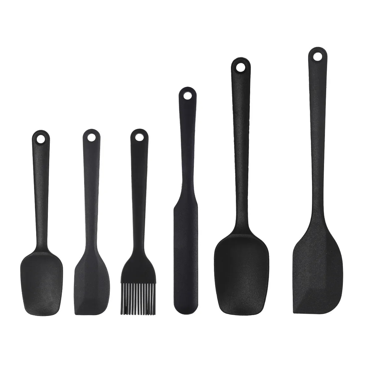 Ensemble d'Ustensiles de Cuisine en Silicone 6 ou 9 Pièces – Grattoir, Pinceau, Résistant à la Chaleur, Alimentaire