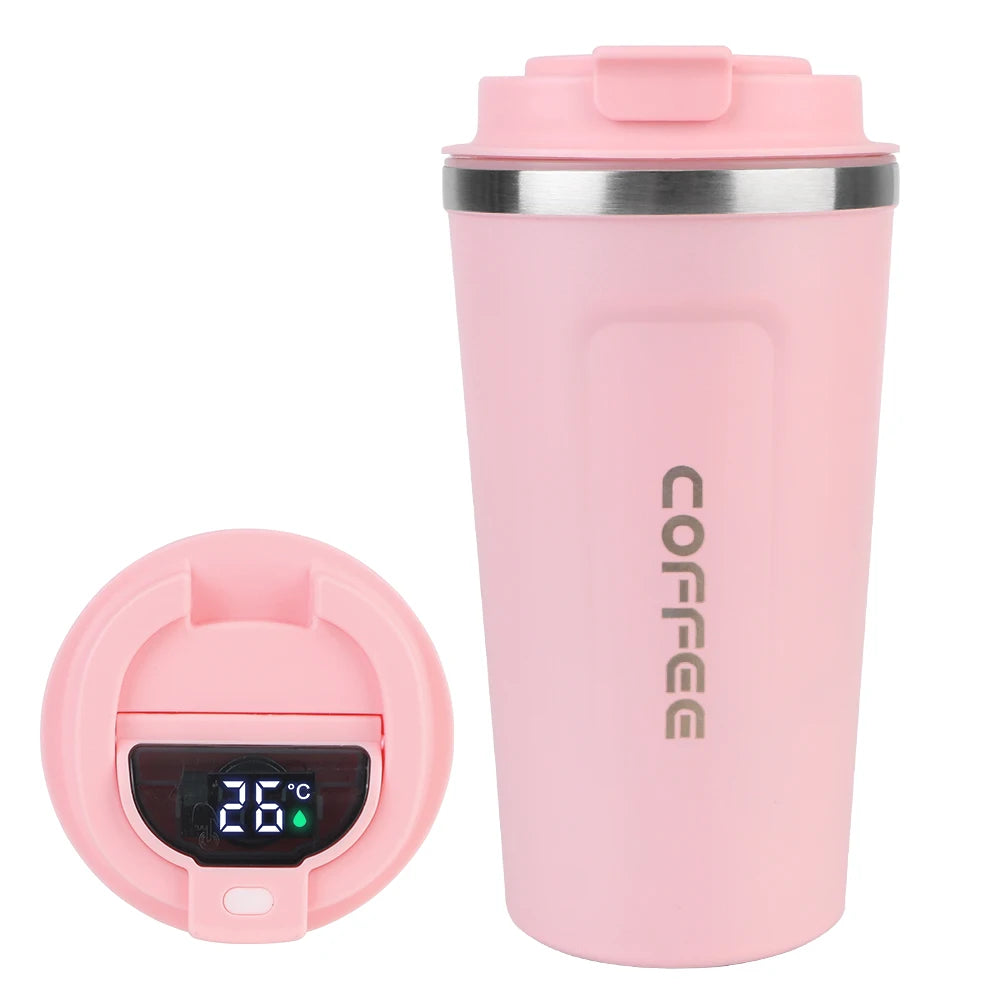 Mug Thermos Isotherme 380/510ml – Tasse de Voyage en Acier Inoxydable