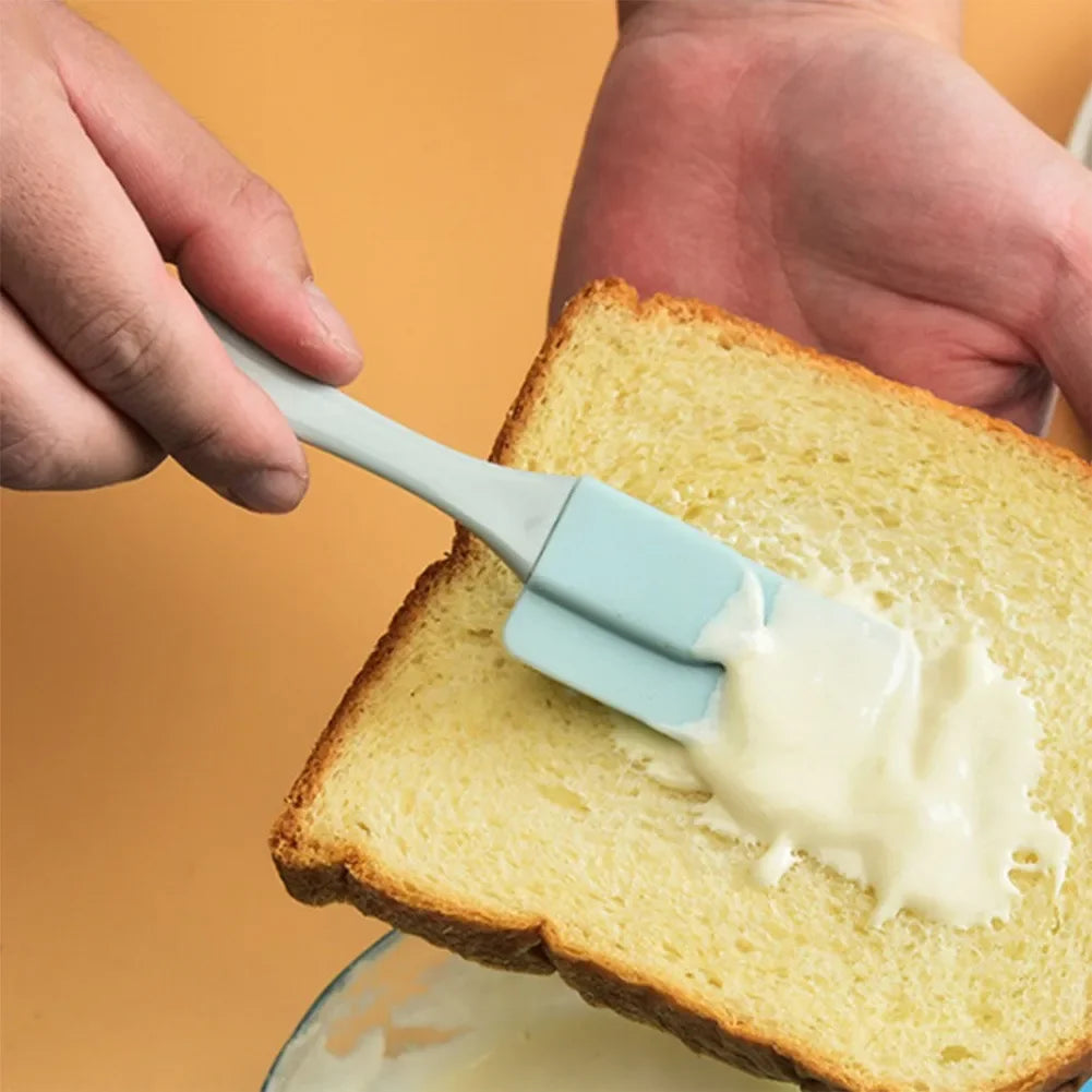 Lot de 3 Spatules à Crème, Beurre et Huile en Silicone – Outils de Pâtisserie Antiadhésifs pour Gâteaux et Pain