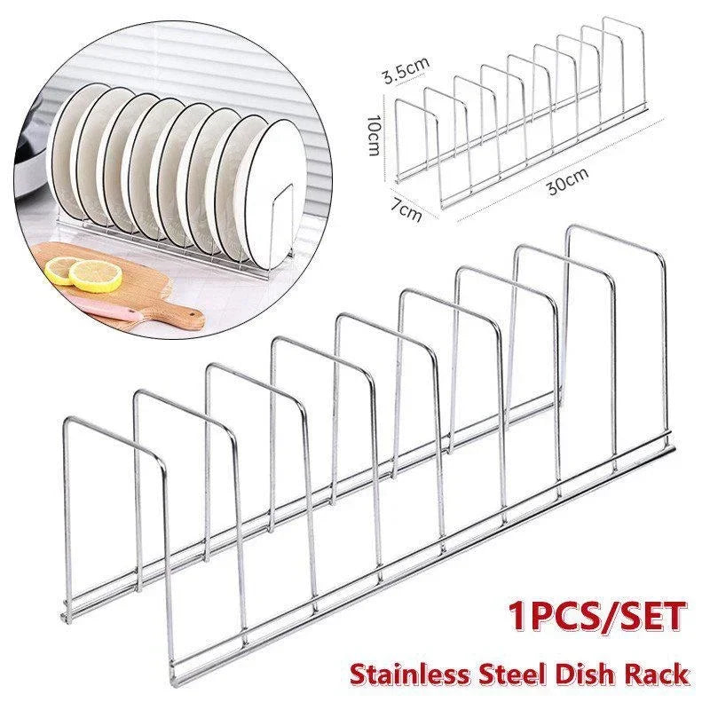 Égouttoir à Vaisselle en Inox – Porte-Assiettes et Égouttoir de Cuisine Multifonction