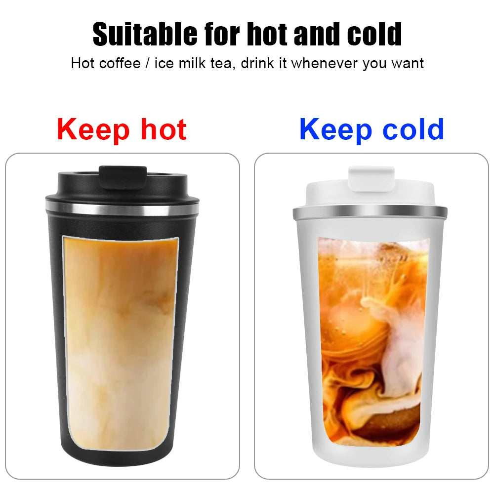 Mug Thermos Isotherme 380/510ml – Tasse de Voyage en Acier Inoxydable