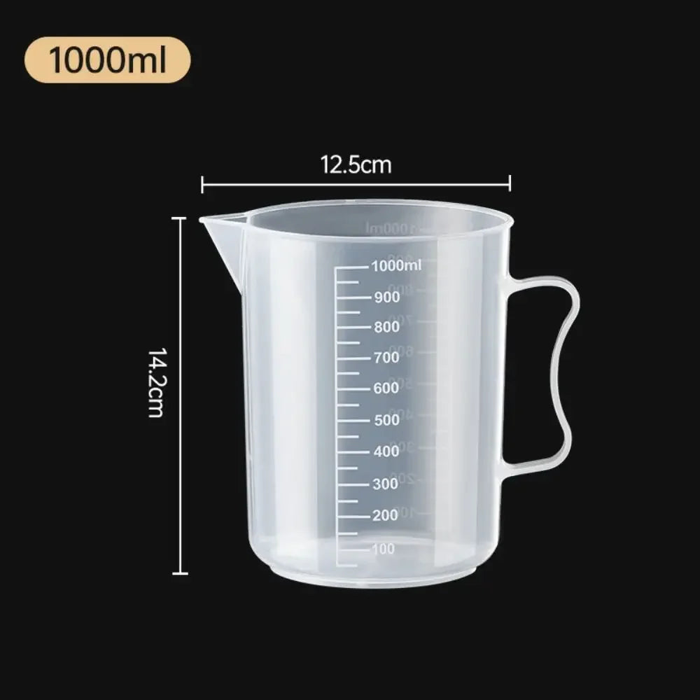 Verre Doseur Plastique Alimentaire avec Graduation – 100ml à 5000ml, Transparent, Cuisine & Laboratoire