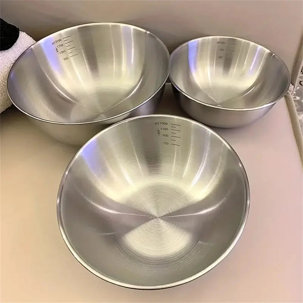 Set de Bols en Inox avec Balance – 1 à 3 Pièces, Grande Capacité | BestConfort