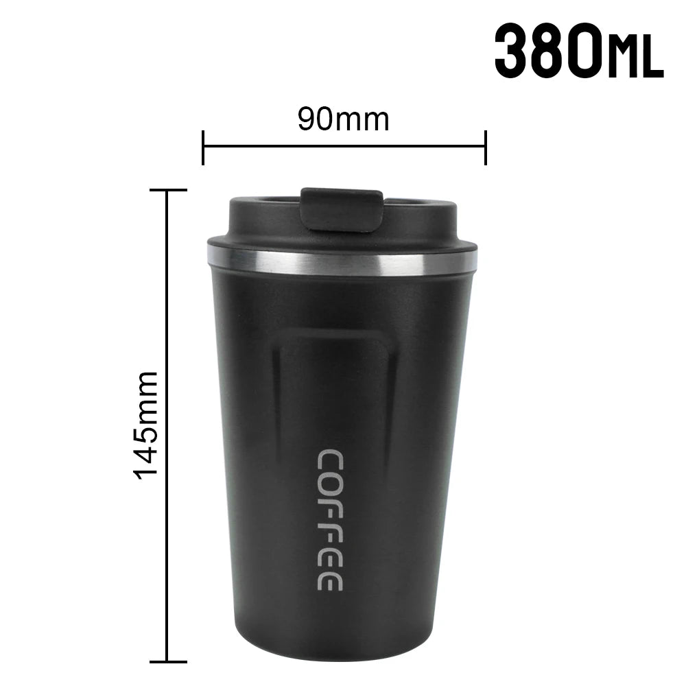 Mug Thermos Isotherme 380/510ml – Tasse de Voyage en Acier Inoxydable