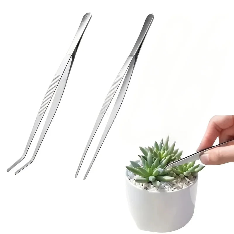Lot de 2 Pinces de Cuisine Professionnelles en Acier Inox – Grillades, Fruits de Mer, Cuisine de Précision | BestConfort